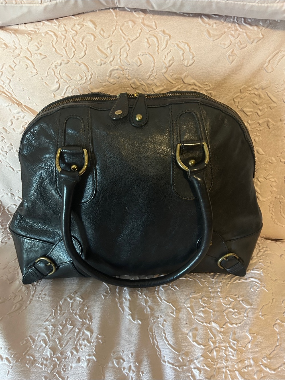 Banana Republic Black Leather Satchel